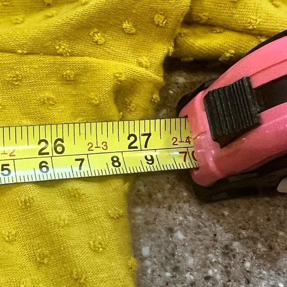 💛PLUS SIZE 💛STYLE AND COMPANY PINPOINT YELLOW/GOLD TUNIC SIZE 3X - Picture 5 of 6